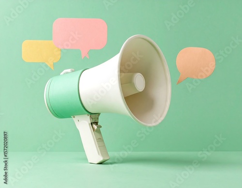 Bold Megaphone Speech Bubble Icon