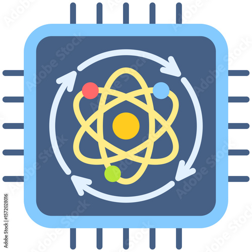 Qubit Processing Icon