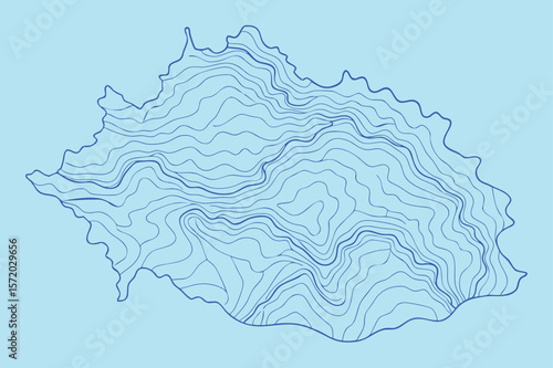 topographic line contour map design illustration