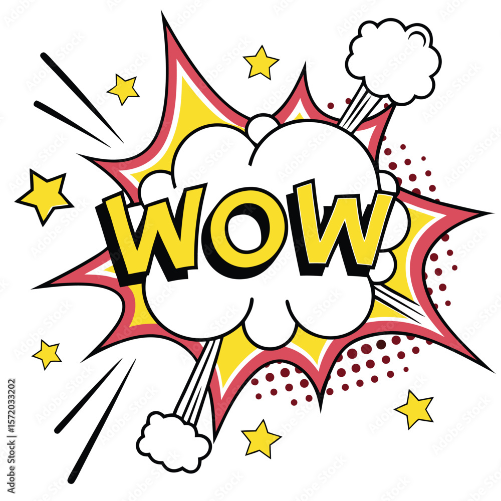 Obraz premium Comic book wow graphic