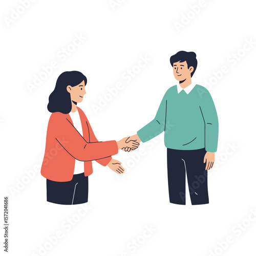 Business Handshake Agreement: Corporate Collaboration