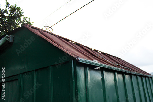 old green shed
