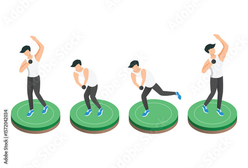 isometric activity stadium event sports activity