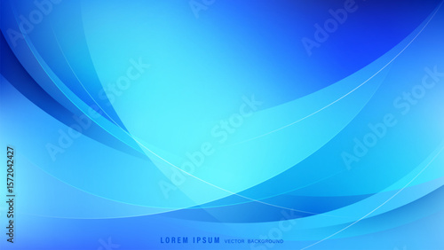 Modern abstract blue background with dynamic flowing waves, layered smooth gradients, soft curves, and overlapping translucent elements