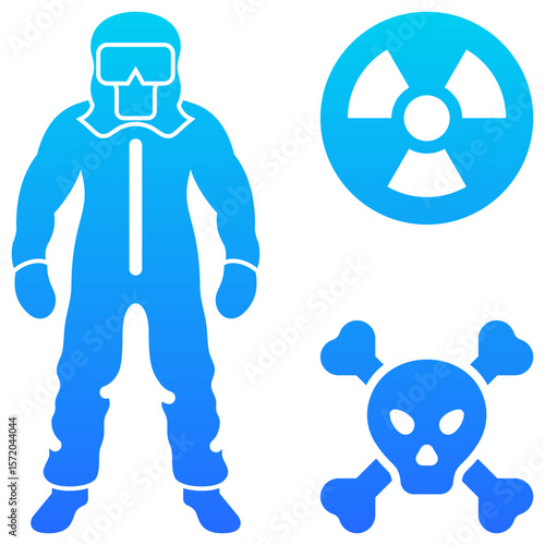 Chemical Hazard Suit Icon