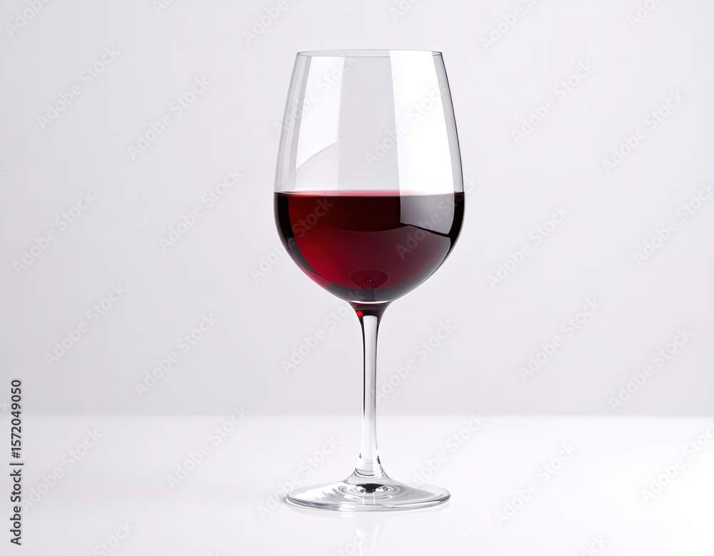 Red Wine Served in a Stem Glass Red Wine Served in a Stem Glass