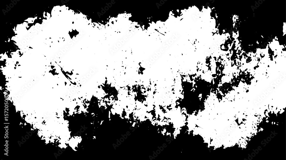 Fototapeta premium Horizontal Grunge Texture with Distressed Edges, Abstract Black and White Background for Digital and Urban Design