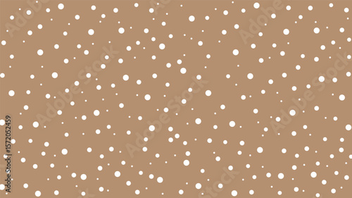 A light brown background vector with random white dots, perfect for festive or celebration designs.