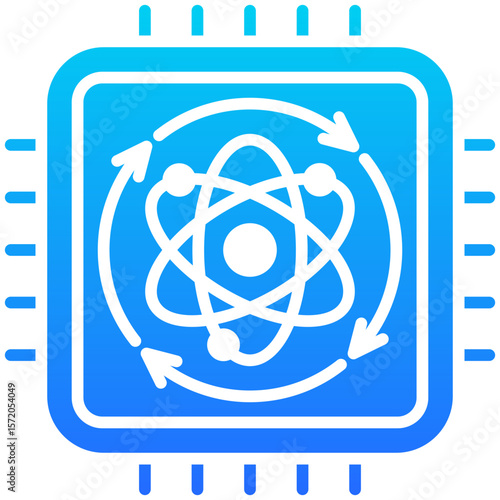 Qubit Processing Icon