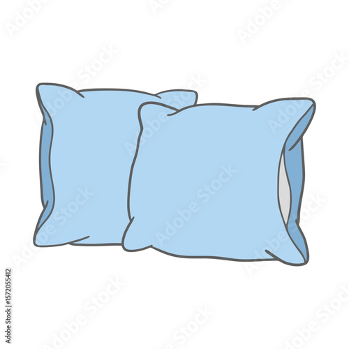 pillow isolated on white background