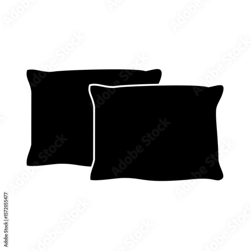 pillow isolated on white background