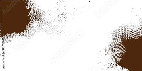 Abstract blue water texture with grunge drops and icy white frost for a winter background