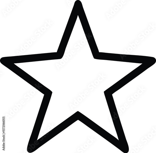 A simple star outline icon represents favorites and achievements