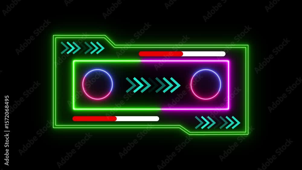 Video template widescreen aspect ratio. Abstract video frame background ...