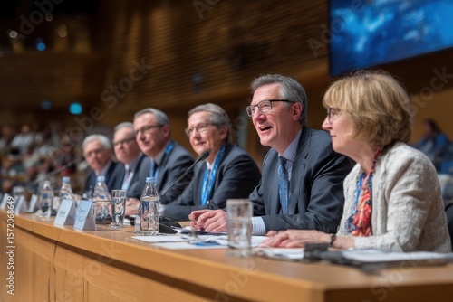 People seated at a conference
