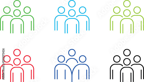 Teamwork collaboration group icon vector illustration for business and social network use