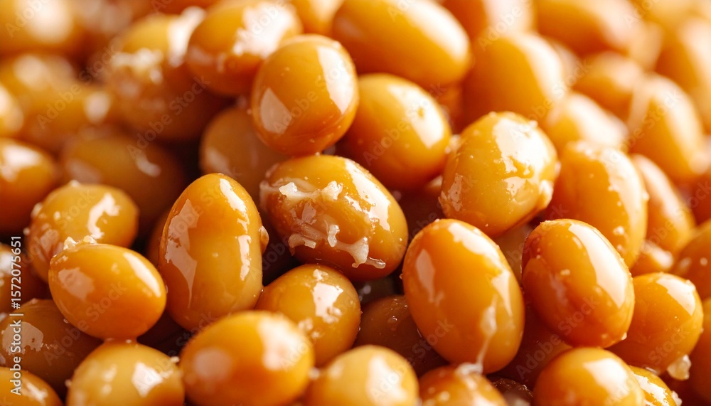 Close Up Natto Fermented Soybean With Stinky Smell. Close Up Natto Fermented Soybean With Stinky Smell.