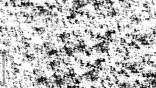 Distressed Halftone Texture – Grunge Black and White Abstract Background
