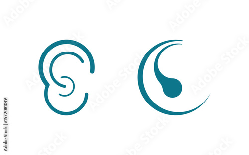Hearing Healthy illustration Template vector icon design v1.13