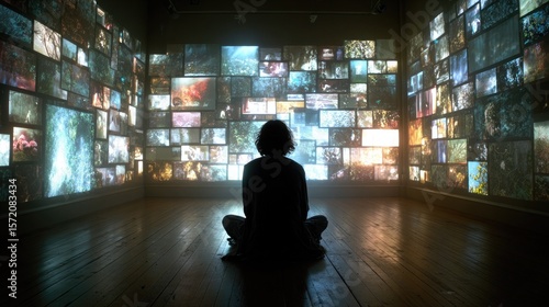 Emotionally-attuned virtual memory archive reconfiguring visual memory sequences based on viewer's mood history