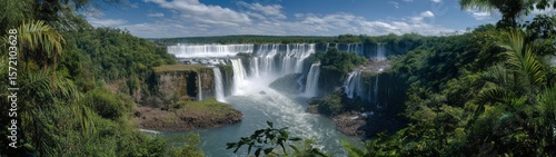 Iguazu falls adventure argentina hdr 360 degrees nature hdri view