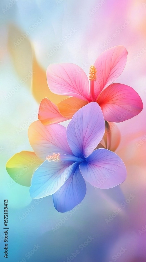 Pastel color flowers Pastel color flowers