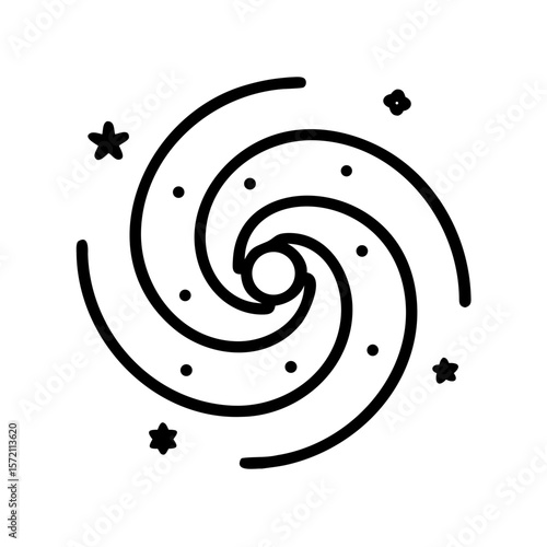 Spiral Galaxy With Prominent Core and Cosmic Swirl Pattern Displayed