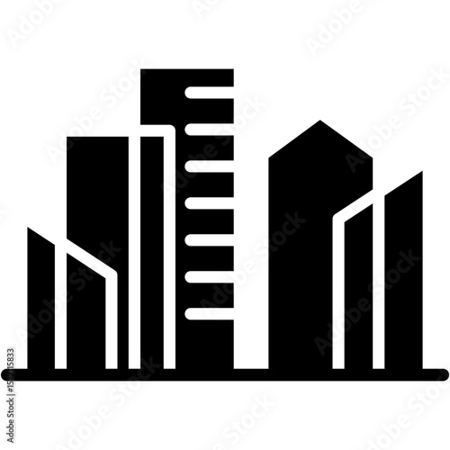 urban renewal glyph icon