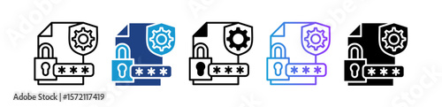 Security Settings multiple icon