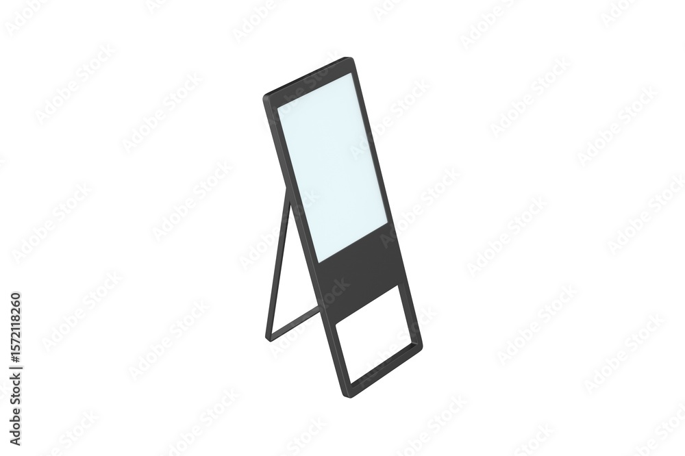 Blank advertising billboard isolated on white background. 3d illustration Blank advertising billboard isolated on white background. 3d illustration