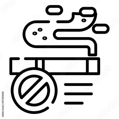 No smoking sign icon