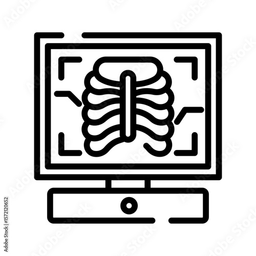 X ray monitor icon