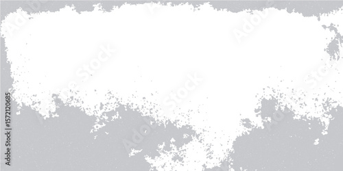 Abstract grunge texture background with a vintage floral border design and paint splatter