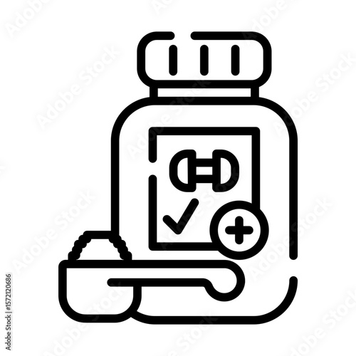 Protein milk icon