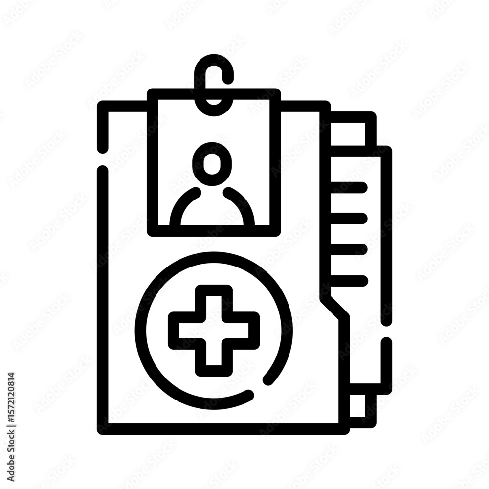 Obraz premium Medical report icon
