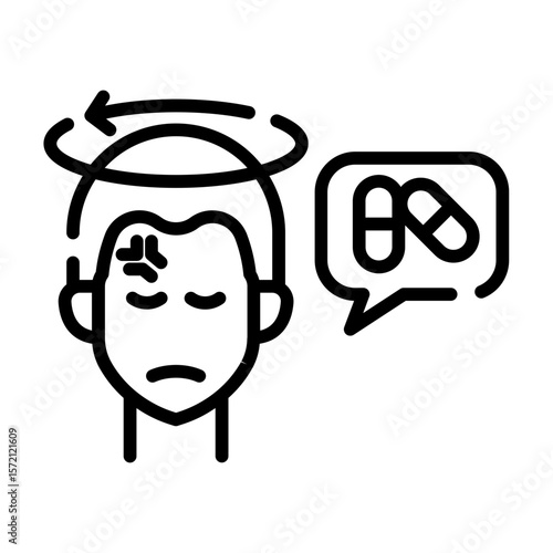 Need dizziness medicine icon