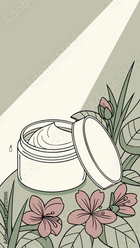 vintage background with flowers