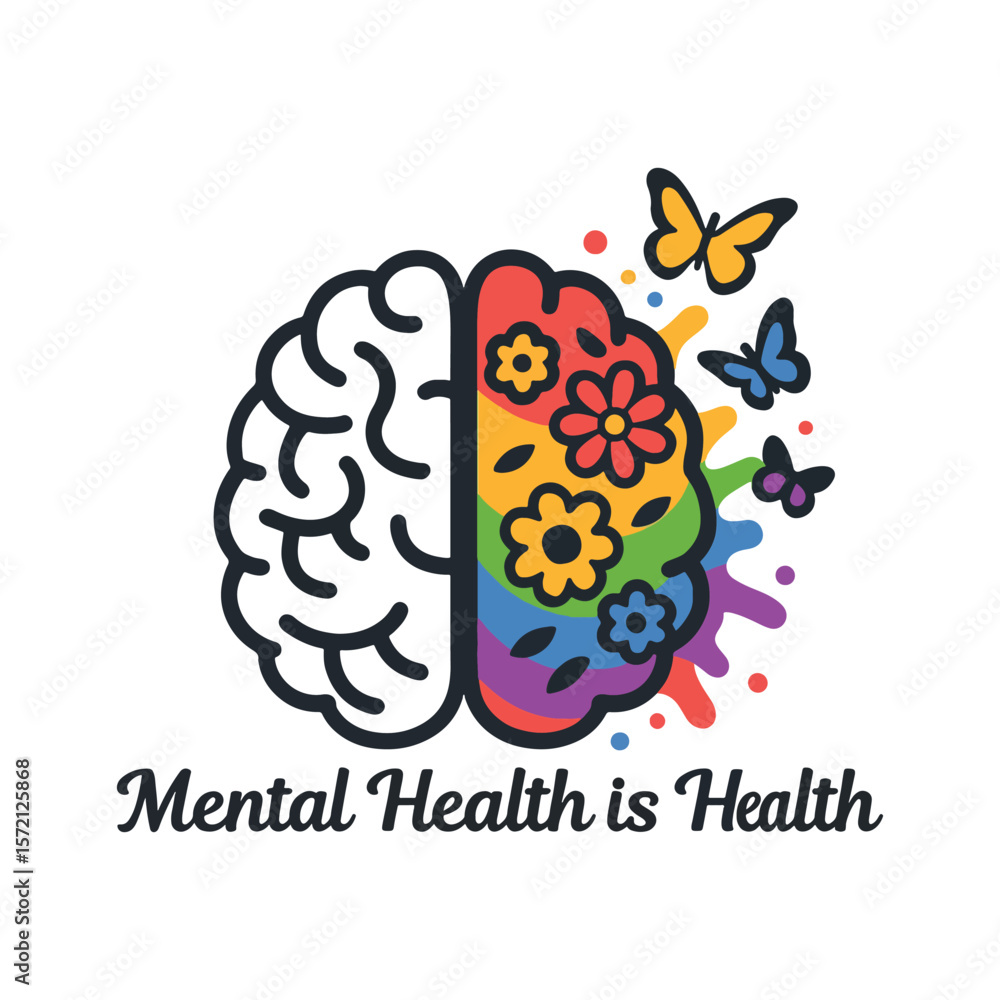 Naklejka premium Mental Health Awareness