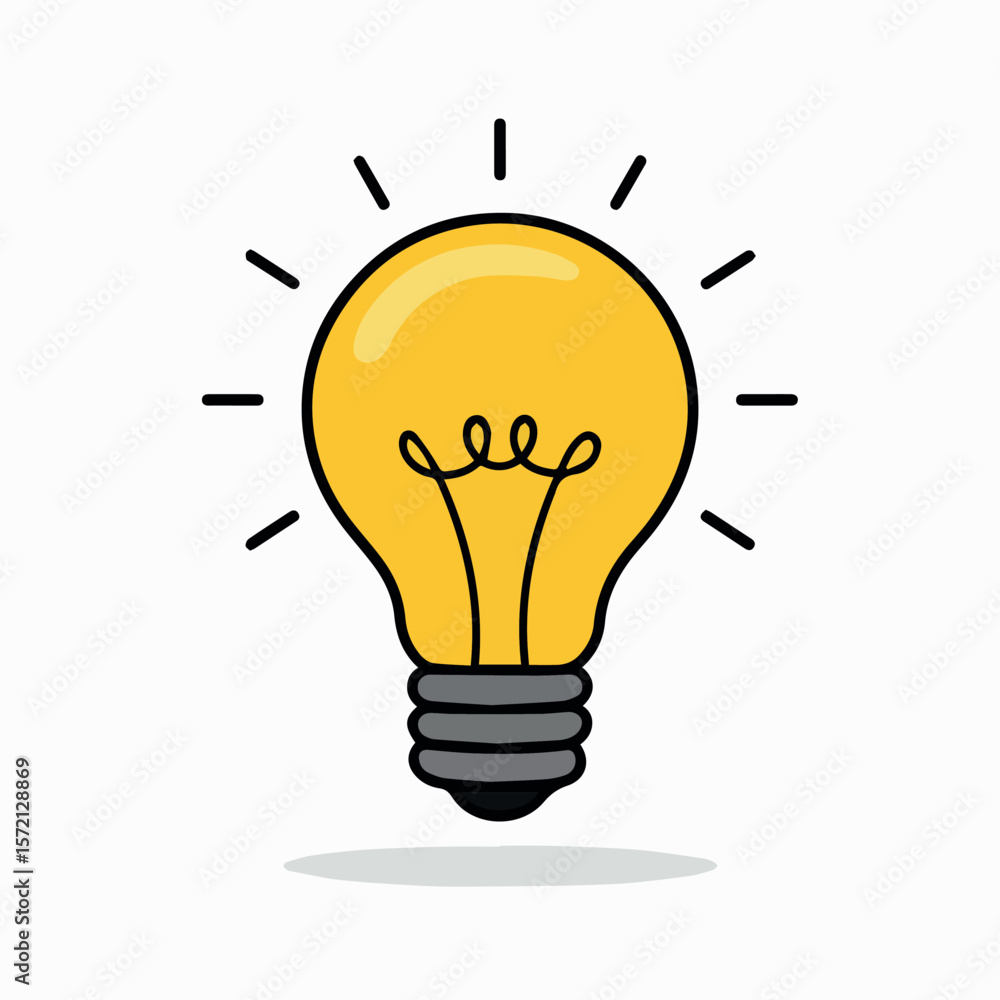 Lightbulb illustration vector graphic for idea innovation creativity and inspiration concept design art 100 Lightbulb illustration vector graphic for idea innovation creativity and inspiration concept design art 100