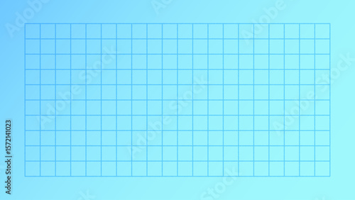 水色の背景に青い手描きのグリッドのテクスチャ - シンプルでおしゃれな20×10の方眼 16:9