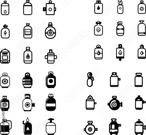 propane tank icon, gas tank icon, BBQ propane tank, fuel tank icon, gas cylinder icon, portable propane tank, outdoor propane tank, grill propane tank, camping propane tank, home propan