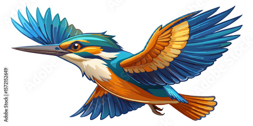 blue bird with a feather