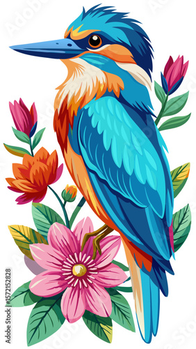 vector illustration of a bird