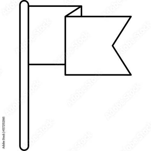 Cosmos Icon Over Red Flag