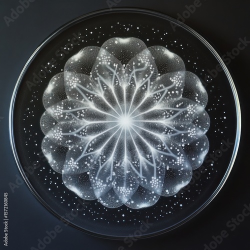 Wallpaper Mural Beautiful Intricate Cymatics Pattern Created with White Sand Torontodigital.ca