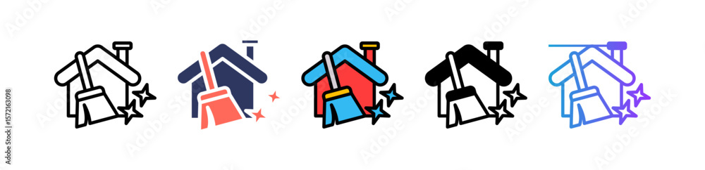 Cleaning multiple icon Cleaning multiple icon