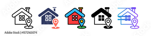 Location multiple icon