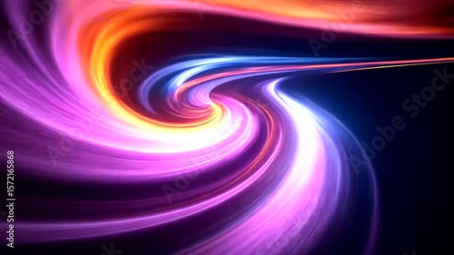 Abstract colorful light trails and energy streams, dynamic wave pattern background