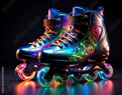 Glowing Quad Skates
