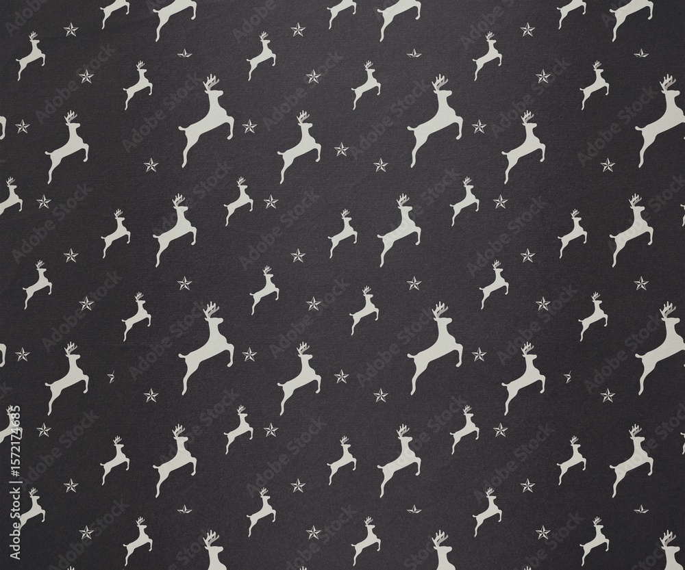 Fototapeta premium Digitally generated Grey reindeer pattern